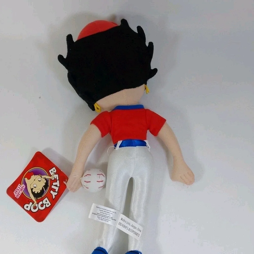 BETTY BOOP SOFT PLUSH DOLL SOFTBALL BASEBALL SPORT GIRL 16